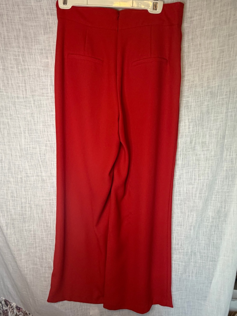 Veronica Beard Red Sailor Wide Leg Pants High Rise Trousers 8 Old Money French - Picture 7 of 14